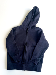 Buzo campera con cierre Color Negro Niños Hym Colegio Talle 4-6 Años