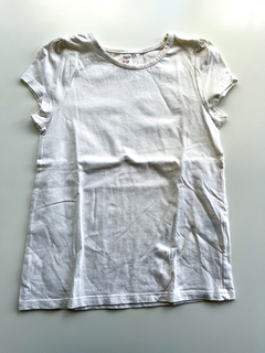 Remera manga corta H&M blanca niña Talle 6-8 años