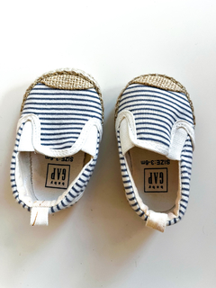 Zapatillas Badanas Baby Gap Rayadas Niño Talle 3-6 Meses