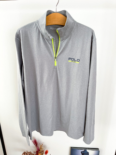 Buzo hombre deportivo con medio cierre gris verdoso Polo Sport Talle L - comprar online