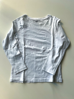 Remera manga larga h&m blanca basica talle 4-6 años