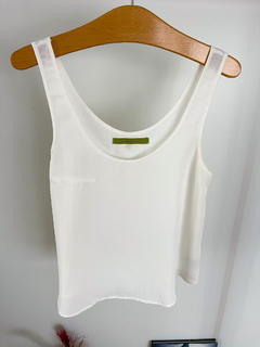 Musculosa Rapsodia blanca talle XS tipo seda No Cher Jazmin - comprar online