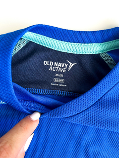 Remera Niños Deportiva Azul con detalle Old Navy Active Talle 5 Años en internet