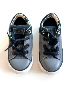 Zapatillas Converse All Star Gris Oscuro Niño Talle 8us