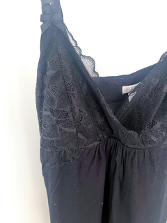 Musculosa Embarazada Pijama A Pea In The Pod Negra Talle M - tienda online