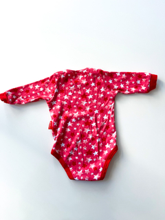 Body Manga Larga Minimimo Fucsia Con Estrellas Niña 6-9 M - comprar online