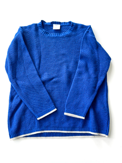 Sweater Zara niño azul francia de hilo Talle 4-5 Años