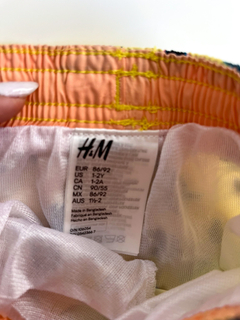 Malla H&M amarilla estampado anteojos y palmeras Talle 1-2 años en internet