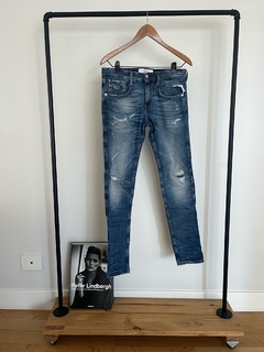 Jeans Replay Azul estilo roturas talle M