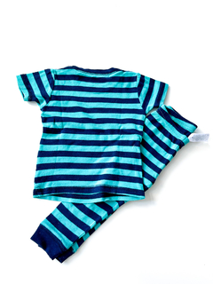 Conjunto pijama simple joys Carters Talle 18meses verde con azul estampado - comprar online