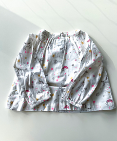 Remera Manga Larga Baby Gap Con Unicornios Niña 6-12 M en internet