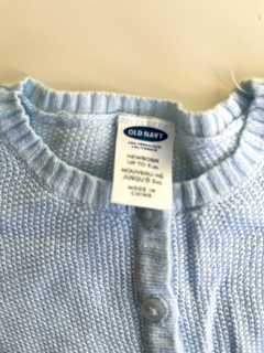 Sweater de bebe celeste Old Navy talle 0 meses recien nacido - comprar online