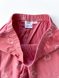 Conjunto pijama 2 piezas Zara niña color rosa y blanco Talle 6/7 - tienda online
