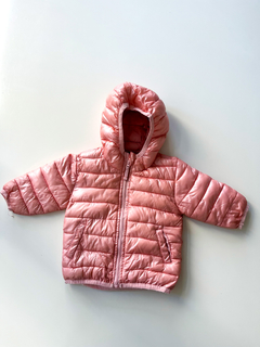 Campera Inflada Minimimo Rosa Metalica Niña 6 Meses