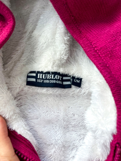 Campera Hublot Rosa Oscuro Con Corderito Niña 12 Meses en internet