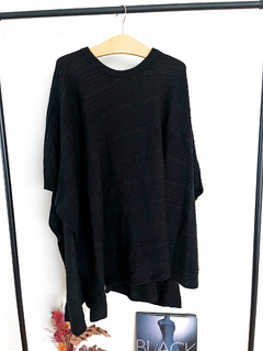 Poncho Oklan Negro Talle U - tienda online