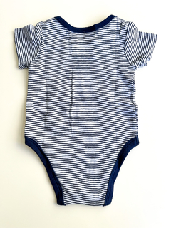 Body first impressions mangas cortas azul talle 0-3 meses en internet