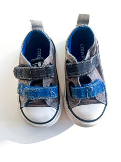 Zapatillas Converse All Star Gris Niño Talle 5us en internet