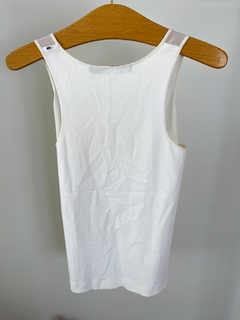 Musculosa blanca con strass Max Mara Sportmax Code Talle S - FASHION MARKET BA