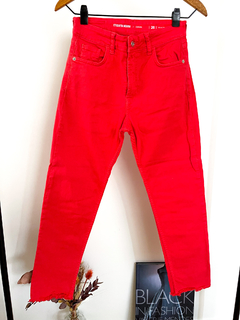 Jean Etiqueta Negra Rojo Talle 26 No Rapsodia Cher - comprar online