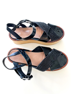 Sandalias Mishka Negras Plataforma Tiras - tienda online