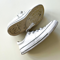 Zapatillas Converse All Star Niño Cuero Blanco Bajas Us 11 - FASHION MARKET BA