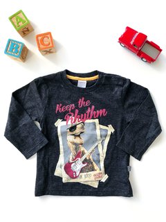 Remera Estampada Cheeky - Talle 9 A 12 Meses - Muy Poco Uso