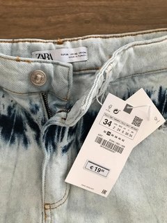 Short Zara Jean Con Efecto Desteñido Talle 34 - comprar online