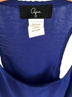 Musculosa Encaje Aqua Gris O Azul Xs - comprar online