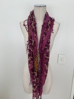 Pañuelo Pashmina Bufanda Rapsodia Seda Floreada Animal Print - comprar online