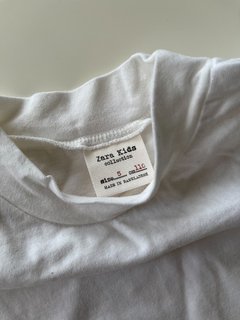 Remera Zara Niña Nena 5 Años Blanca con elastico abajo - comprar online