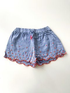 Short Zara Niña Nena 3 - 4 Años Celeste Con Puntitos