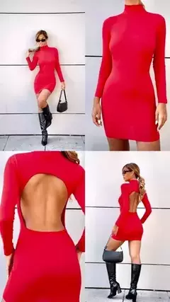 Vestido Corto Con Espalda Descubierta - tienda online