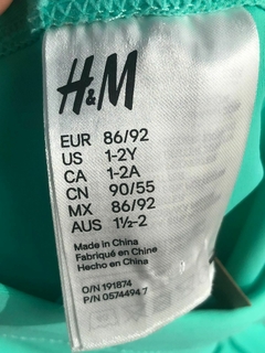 short de baño H&M verde agua con cintura elastizada niño talle 1-2 años - comprar online
