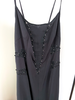 Imagen de Vestido De Fiesta Largo Negro Con Brillos Talle S/m