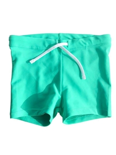 short de baño H&M verde agua con cintura elastizada niño talle 1-2 años