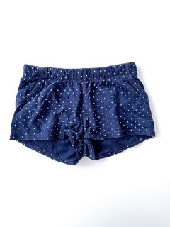 Short H&m Niña Azul Con Lunares Talle 4-5 Años