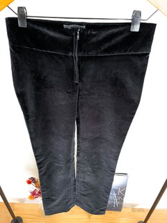 Pantalon Negro De Pana Veronica De La Canal Talle 1 - comprar online