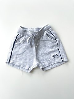 Short De Algodón Zara Bebe Gris Talle 6-9 Meses