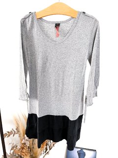 Vestido Gris Y Negro charlotte solnicki Talle 3 - comprar online