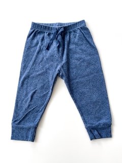 Pantalon Jogging Azul Melange Gap Bebe Talle 12-18 Meses