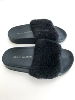 Sandalias Ojotas Pantuflas Pelo Steve Madden T 13 Us en internet