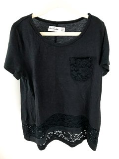 Remera Abercrombie & Fitch Niña Talle Xs / 8 Negra - comprar online