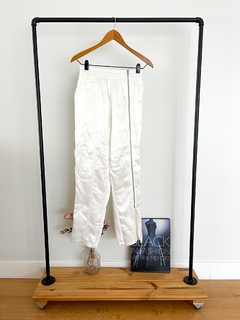 Pantalon Ginebra Blanco Satinado Talle 2