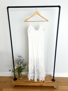 Vestido Azara Paris Blanco De Encaje Talle S/m - comprar online