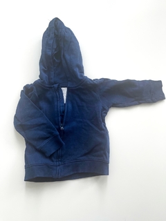 Buzo Campera Hym Bebe Azul Liso Talle 4-6 Meses