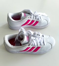 Adidas rosas 2024 y blancas