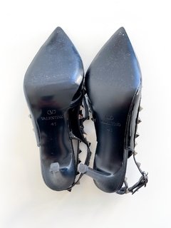 Zapatos Valentino de Charol negros con tachas talle 41 ORIGINALES - 1100 DOLARES