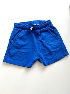 Short Jogging Zara Azul Talle 12-18 Meses