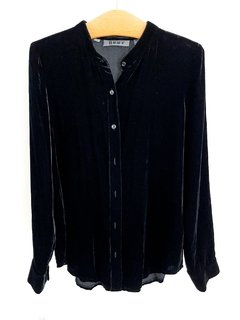 Camisa De Chiffon Negra Dkny Talle 10us - comprar online